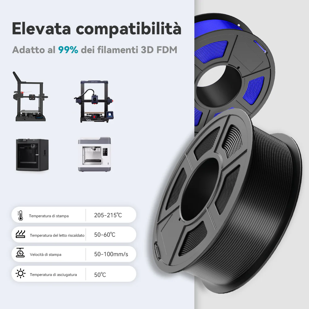 [MOQ: 6KG] Filamento PLA+ (PLA Plus) per Stampanti 3D, 1KG - Image 6