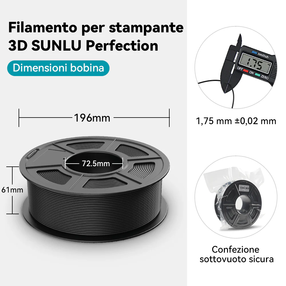 [MOQ: 6KG] Filamento PLA+ (PLA Plus) per Stampanti 3D, 1KG - Image 8